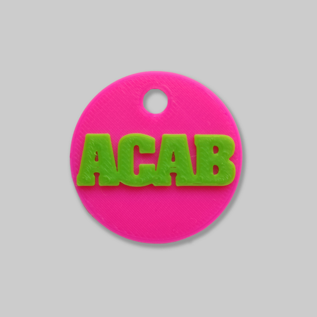 Брелок на ключи "ACAB", разные цвета — изображение 4