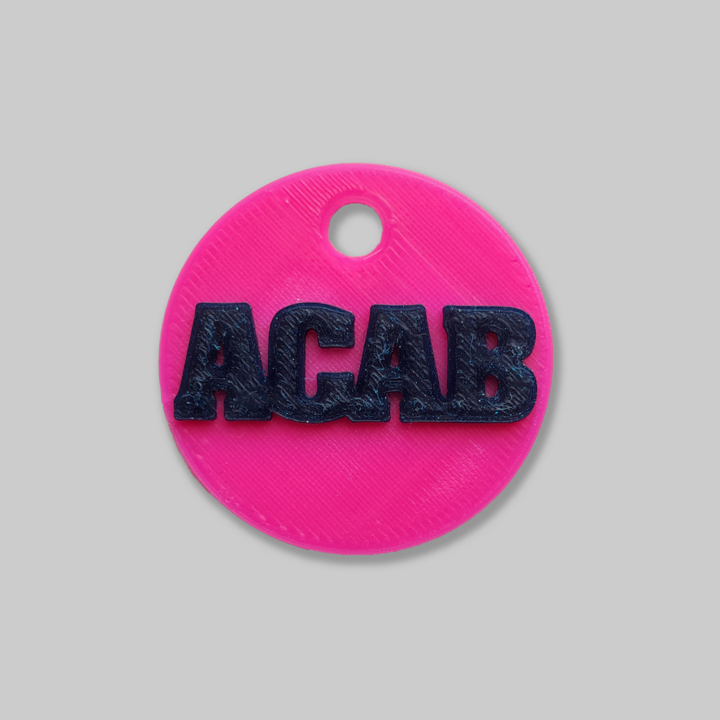 Брелок на ключи "ACAB", разные цвета — изображение 3