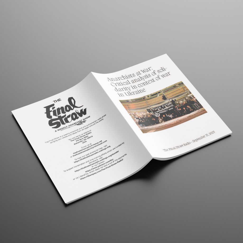 Brochure "Anarchists At War: Critical analysis of solidarity in context of war in Ukraine" - Image 3