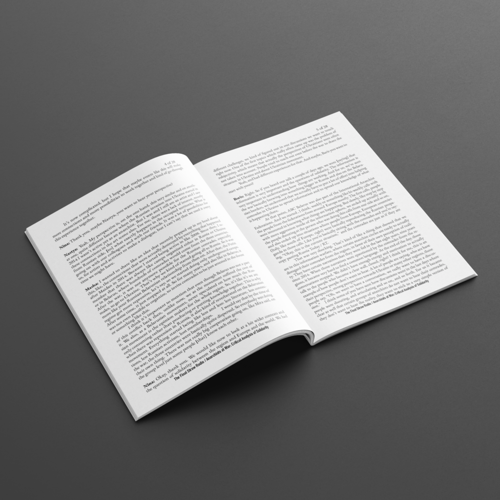Brochure "Anarchists At War: Critical analysis of solidarity in context of war in Ukraine" - Image 2