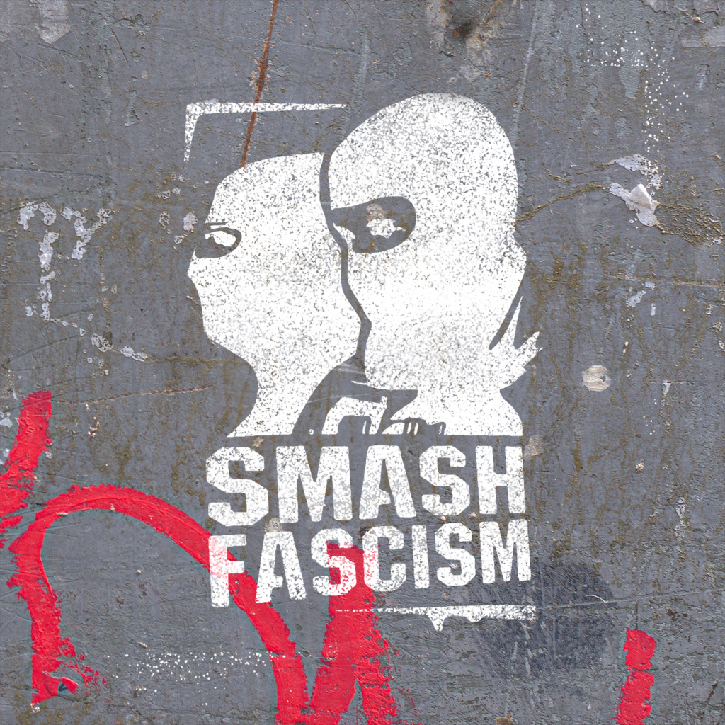 Трафарет "Smash fascism"