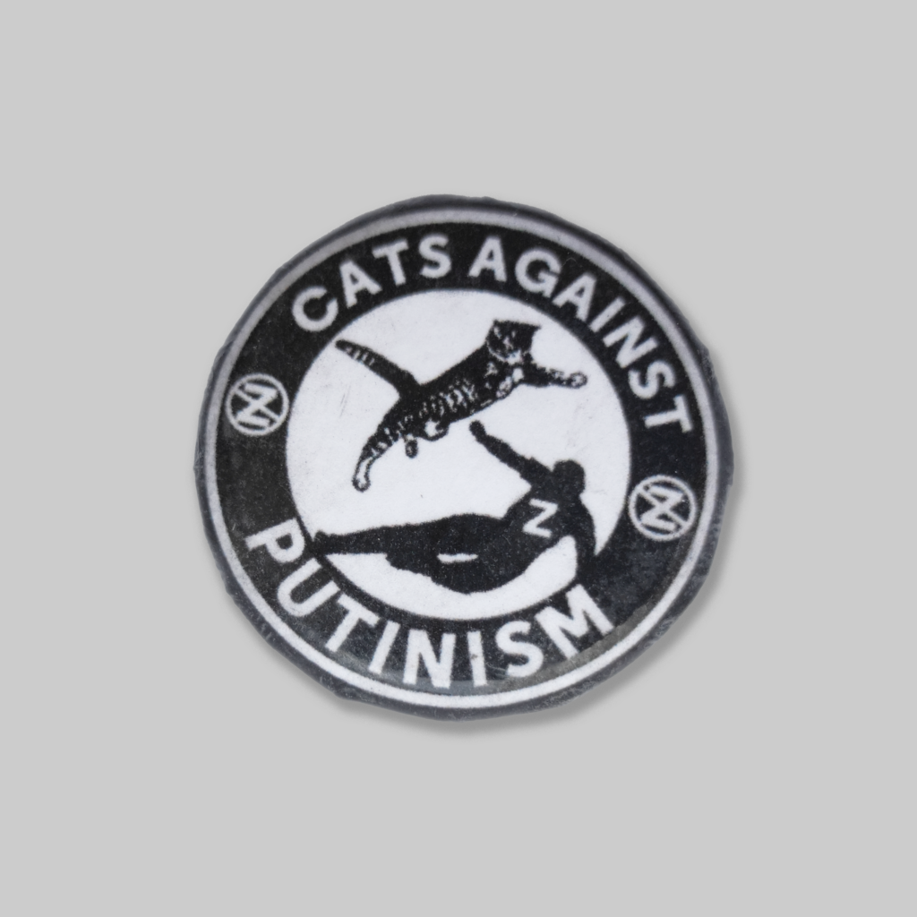 DIY Значок "Cats against putinism"
