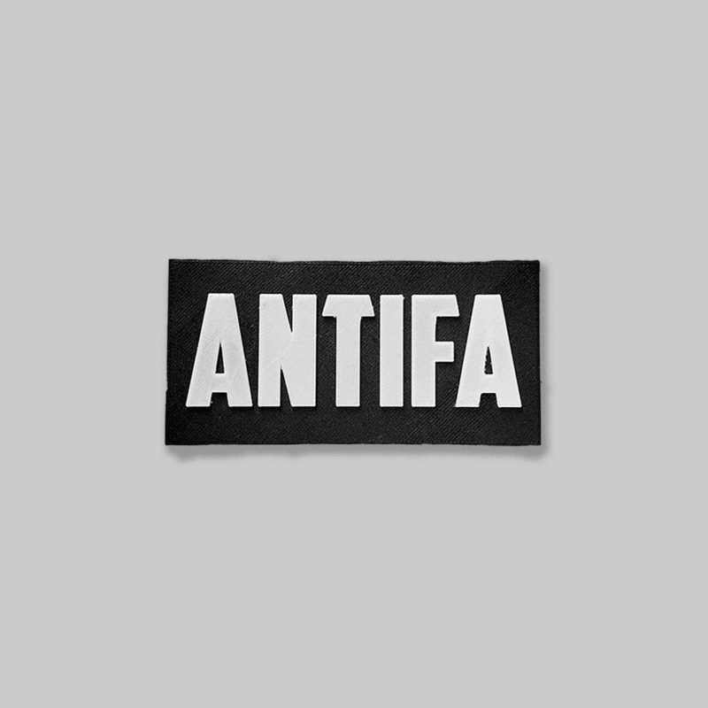 Пластиковый велкро патч "Antifa" 10х5 см — изображение 2