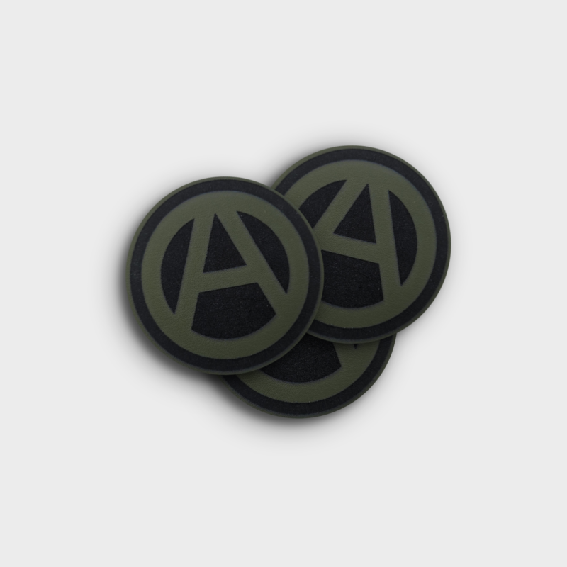 Велкро патч "Анархия" зеленый
